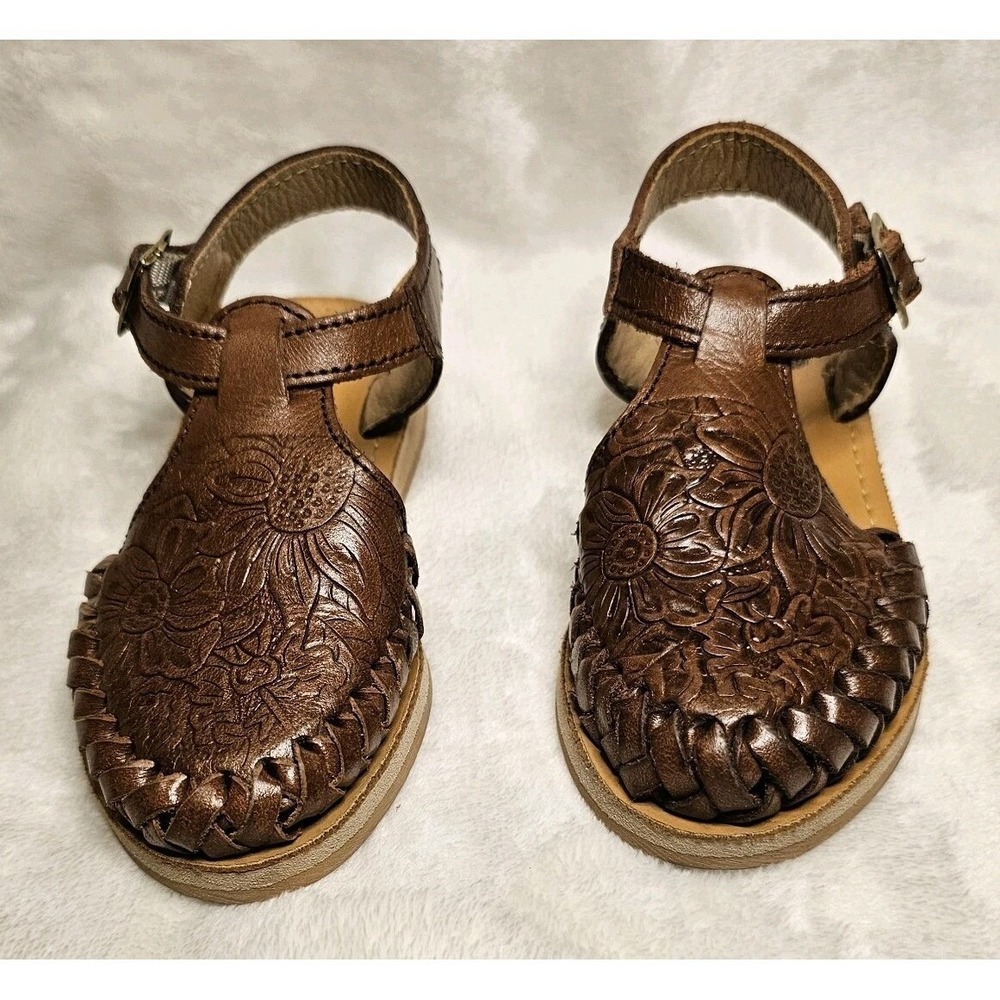 Mhandala Kids Huaraches Leather Sandals Kids Size US 11C / Mexico 17 Gently Used